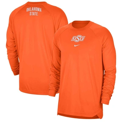 Nike Orange Oklahoma State Cowboys Basketball Spotlight Performance Raglan T-shirt