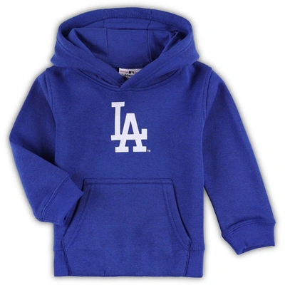Outerstuff Kids' Toddler Royal Los Angeles Dodgers Team Primary Logo Fleece Pullover Hoodie