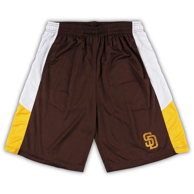 Profile Men's Brown San Diego Padres Big And Tall Team Shorts