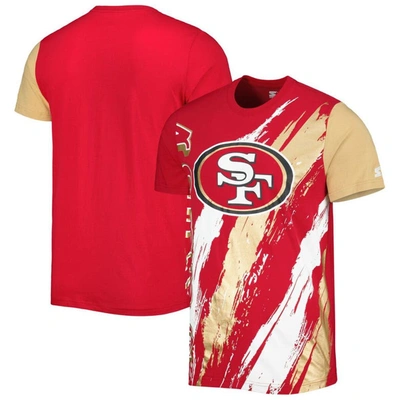 Starter Scarlet San Francisco 49ers Extreme Defender T-shirt