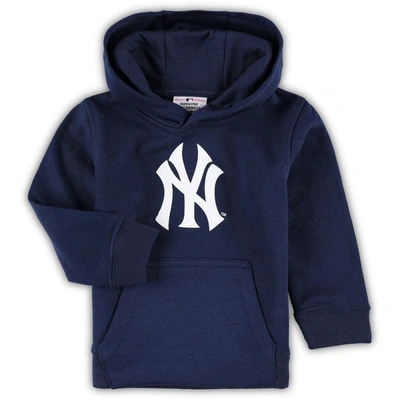Outerstuff Kids' Toddler Navy New York Yankees Team Primary Logo Fleece Pullover Hoodie