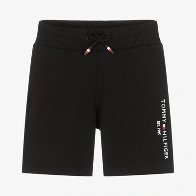 Tommy Hilfiger Babies' Boys Black Cotton Jersey Shorts