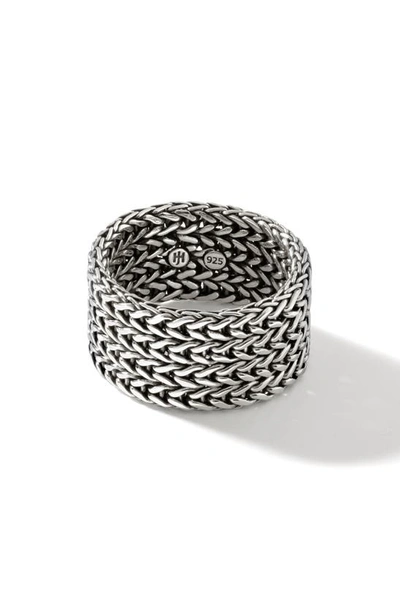 John Hardy Classic Chain 12mm Band Ring In Silver