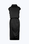 Marc Jacobs Draped Cowl Neck Dress In Black
