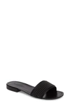 Kendall + Kylie Kendall And Kylie Women's Kennedy Embellished Slide Sandals In Black