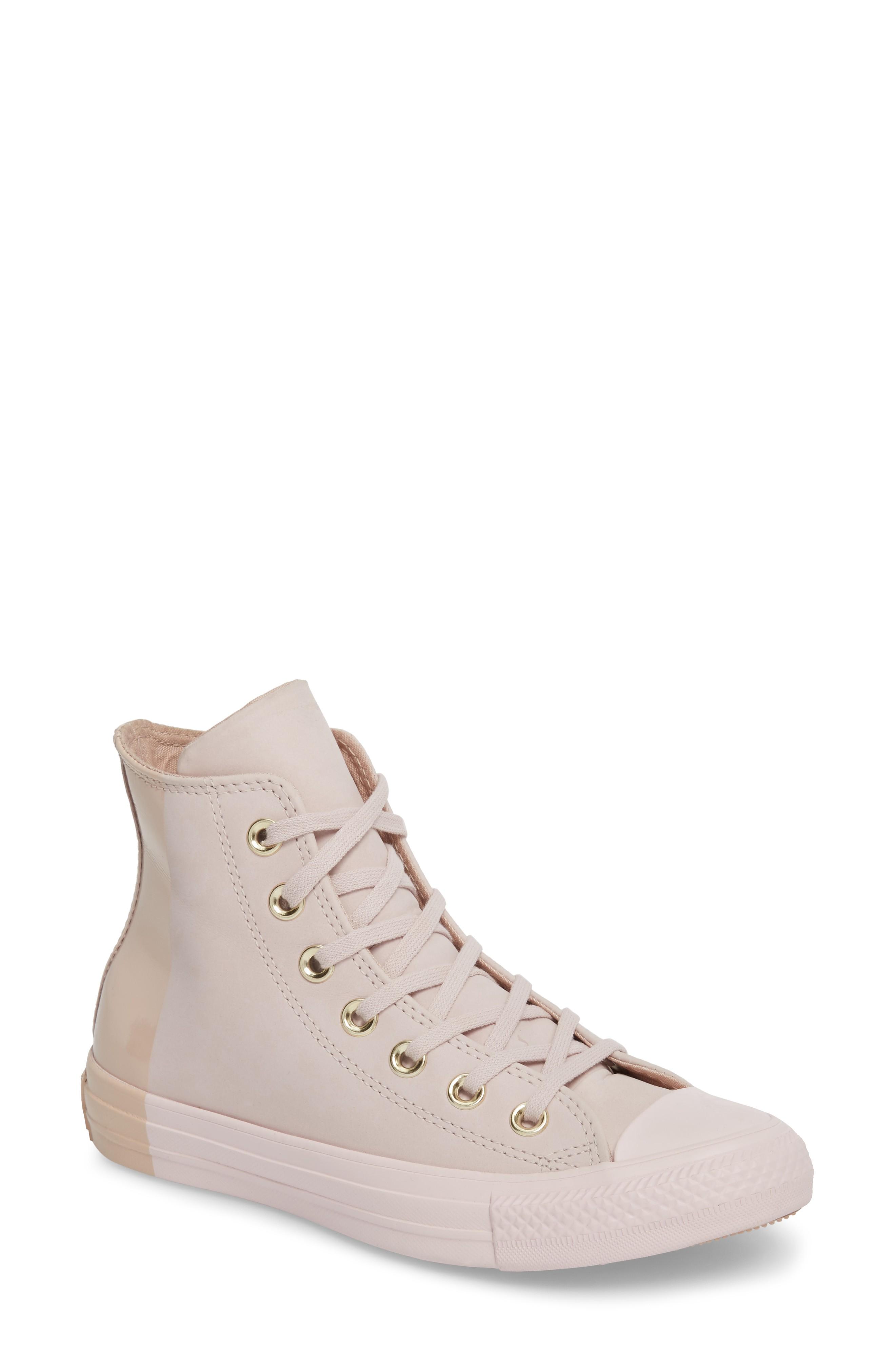 barely rose converse high tops