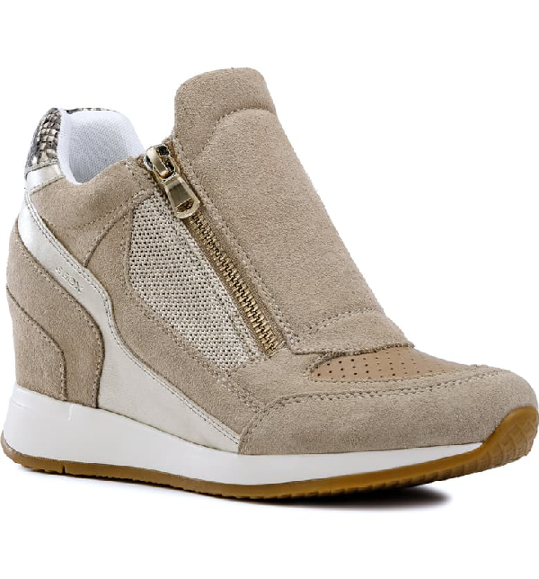 geox tan wedges