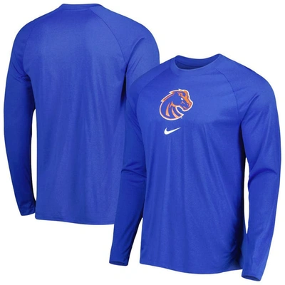 Nike Royal Boise State Broncos Spotlight Raglan Performance Long Sleeve T-shirt