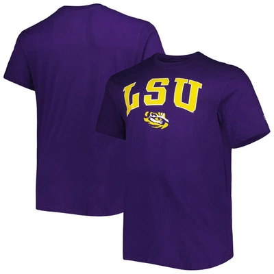 Champion Men's  Purple Lsu Tigers Big And Tall Arch Over Wordmark T-shirt