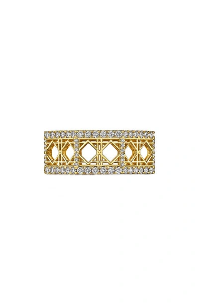 Manluu Doudou Diamond Ring In Yellow Gold