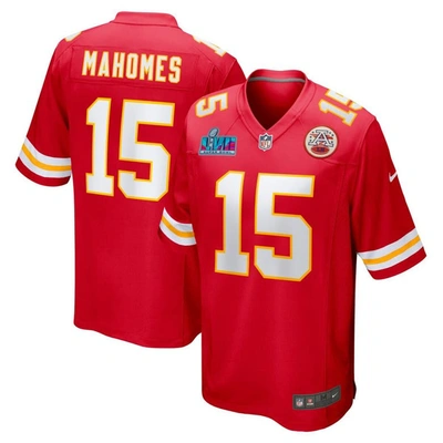 Nike Men's Nfl Kansas City Chiefs Super Bowl Lvii (patrick Mahomes) Game Football Jersey In Red