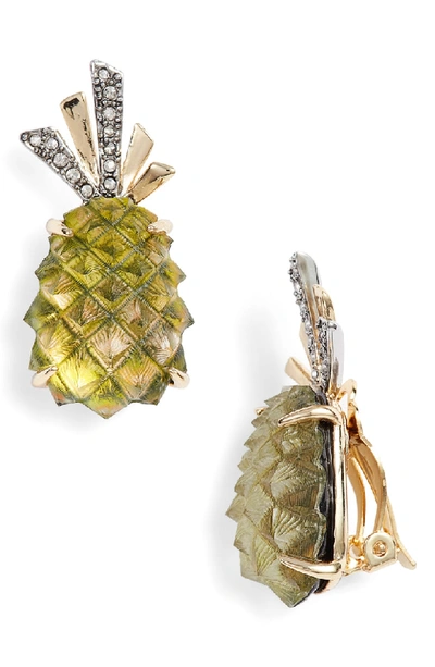 Alexis Bittar Pineapple Lucite&reg; Clip-on Earrings