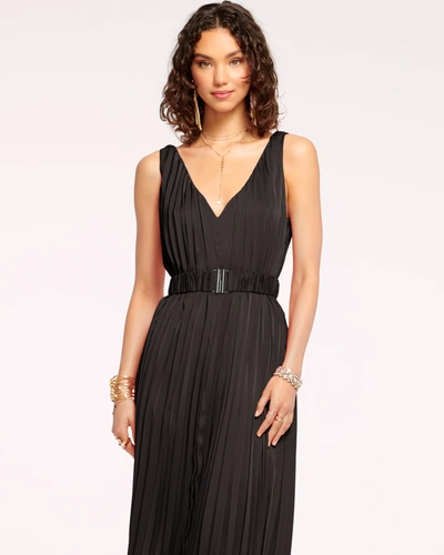 Ramy Brook Asher Belted Maxi Dress In Black | ModeSens