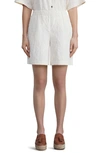 Lafayette 148 Organic Cotton Poplin Riverside Short In White