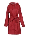 Rains Overcoats In Red