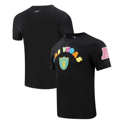 Pro Standard Black Las Vegas Raiders Neon Graphic T-shirt