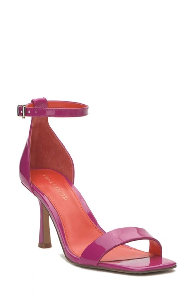 Vince Camuto Enella Ankle Strap Sandal In Virtual Pink Soft Patent