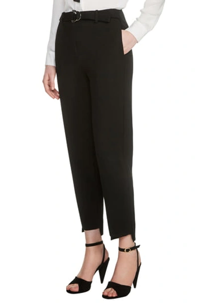 Maje Palmy Step-hem Tailored Pants In Black