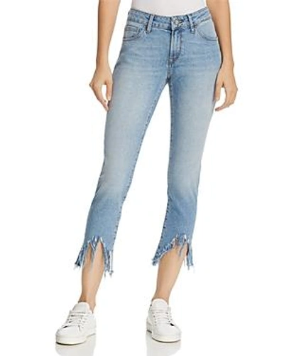 Mavi Adriana Ankle Mid Rise Super Skinny Jeans In Light Fringe 90's In Light Fringe 90s