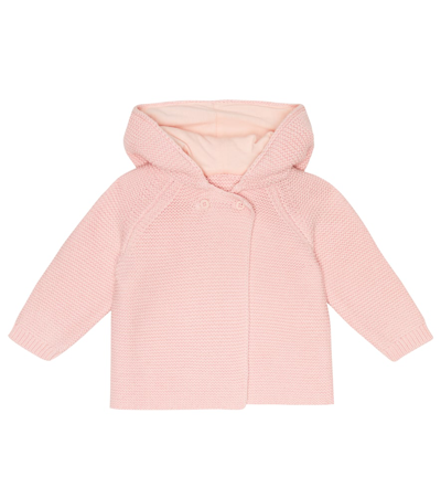 Stella Mccartney Baby Hooded Cardigan In Powder Pink Colour