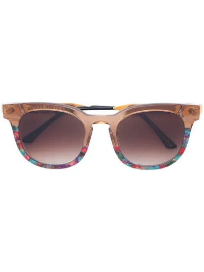 Thierry Lasry Gold Printed Square Sunglasses In Metallic