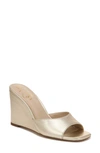 Sam Edelman Merrick Slip-on Wedge Sandals Women's Shoes In Gold