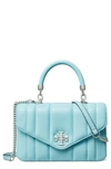 Tory Burch Mini Kira Top-handle Bag In Light Celeste