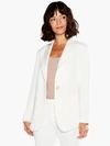 Nic + Zoe Nic+zoe Work It Single Button Blazer In White