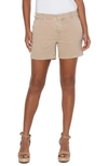 Liverpool Los Angeles Kelsey Shorts In Biscut Tan