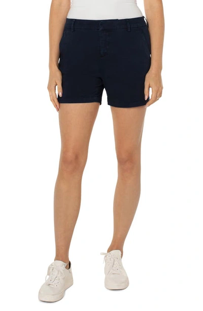 Liverpool Los Angeles Kelsey Shorts In Federal Navy