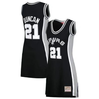 Mitchell & Ness Tim Duncan Black San Antonio Spurs 1998 Hardwood Classics Name & Number Player Jerse