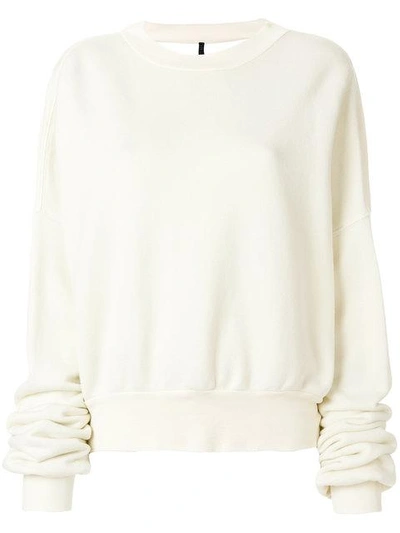 Ben Taverniti Unravel Project Unravel Project Classic Long-sleeve Sweater - Neutrals In Nude & Neutrals