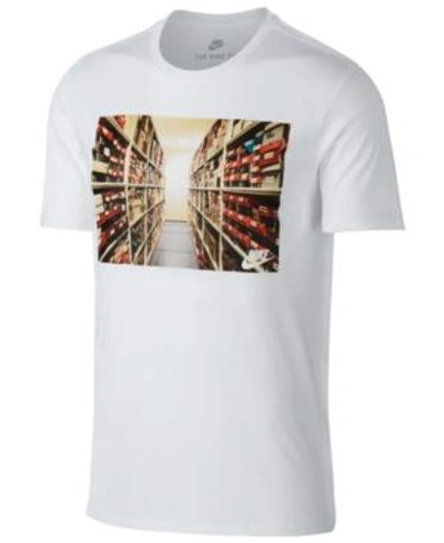Nike Men's Sportswear Photo Graphic T-shirt In White
