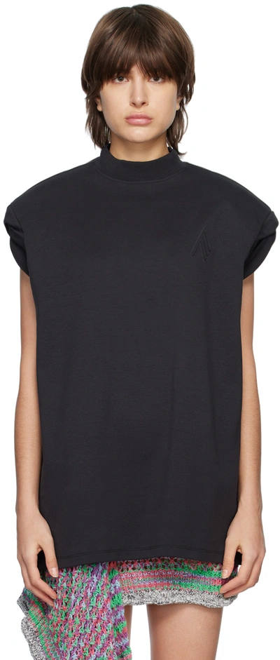 Attico Laurie T-shirt In Black