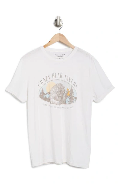 Lucky Brand Kids' Crazy Bear Tavern Graphic Tee In Ethereal White