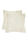 Natural New Zealand 18x18 Genuine Sheepskin Pillow In