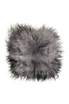 Natural Icelandic Genuine Sheepskin Chair Pad In Metallic Silver