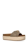 Kurt Geiger Kensington Flatform Sandals In Beige