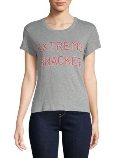 Wildfox Extreme Snacker T-shirt In Heather