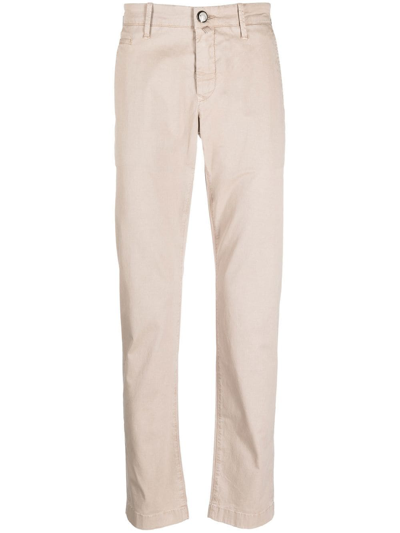 Jacob Cohen Straight-leg Trousers In Neutrals