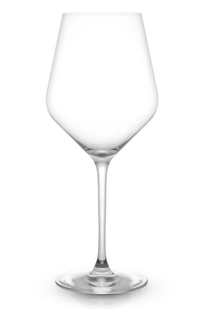 Joyjolt Layla Crystal Red Wine Glasses In Clear