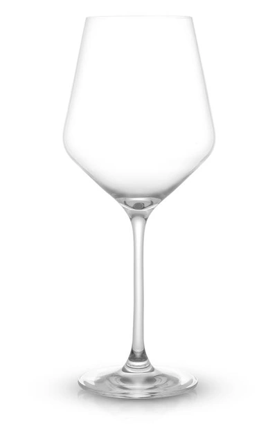 Joyjolt Layla Crystal White Wine Glasses In Clear
