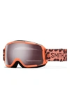 Smith Grom 145mm Chromapop™ Snow Goggles In Coral Cheetah Print / Ignitor