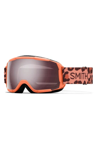 Smith Grom 145mm Chromapop™ Snow Goggles In Coral Cheetah Print / Ignitor