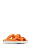Sorel Viibe Twist Slide Sandal In Orange