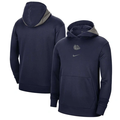 Nike Navy Gonzaga Bulldogs Team Basketball Spotlight Performance Pullover Hoodie