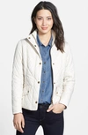 Barbour Flyweight Quilted Jacket In Pearl/stone