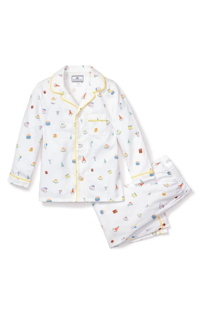 Petite Plume Kids' Little Boy's & Boy's 2-piece Birthday Wishes Pajama Set In White