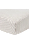 Little Unicorn Organic Cotton Muslin Crib Sheet In Sand Stripe