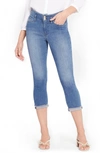 Nydj Chloe Hollywood Frayed Capri Jeans In Stargazer